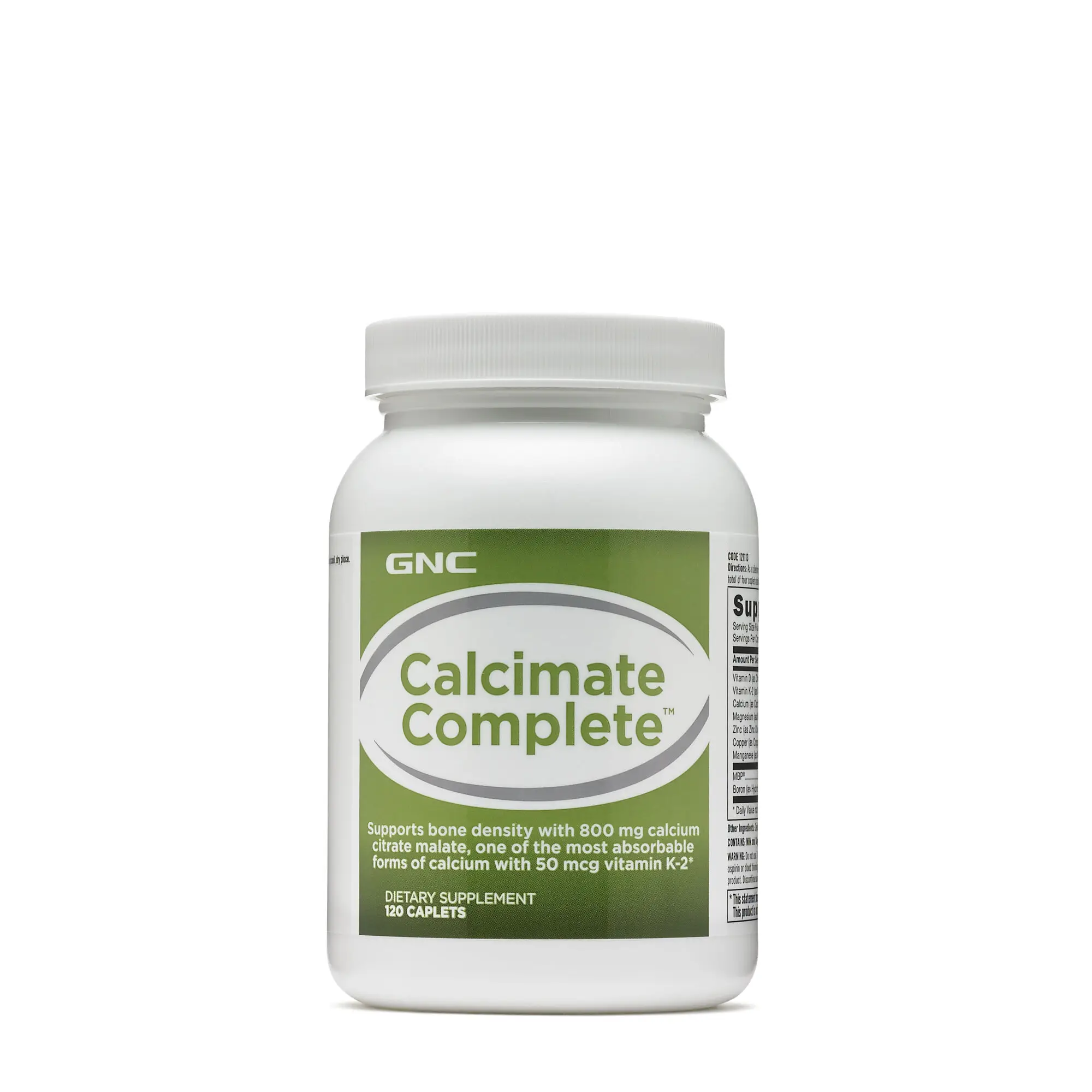 

Calcium citrate malate Supplement CALCIMATE COMPLETE 120 Caplets Magnesium Vitamin D Zinc Manganese Support bone density