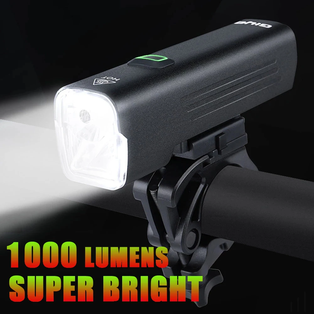

USB Rechargeable Bicycle Lantern Light 1000 Lumens Bike Light Front Lamp 3 Modes 7 Lighting MTB Headlight Cycling LED Flashlight