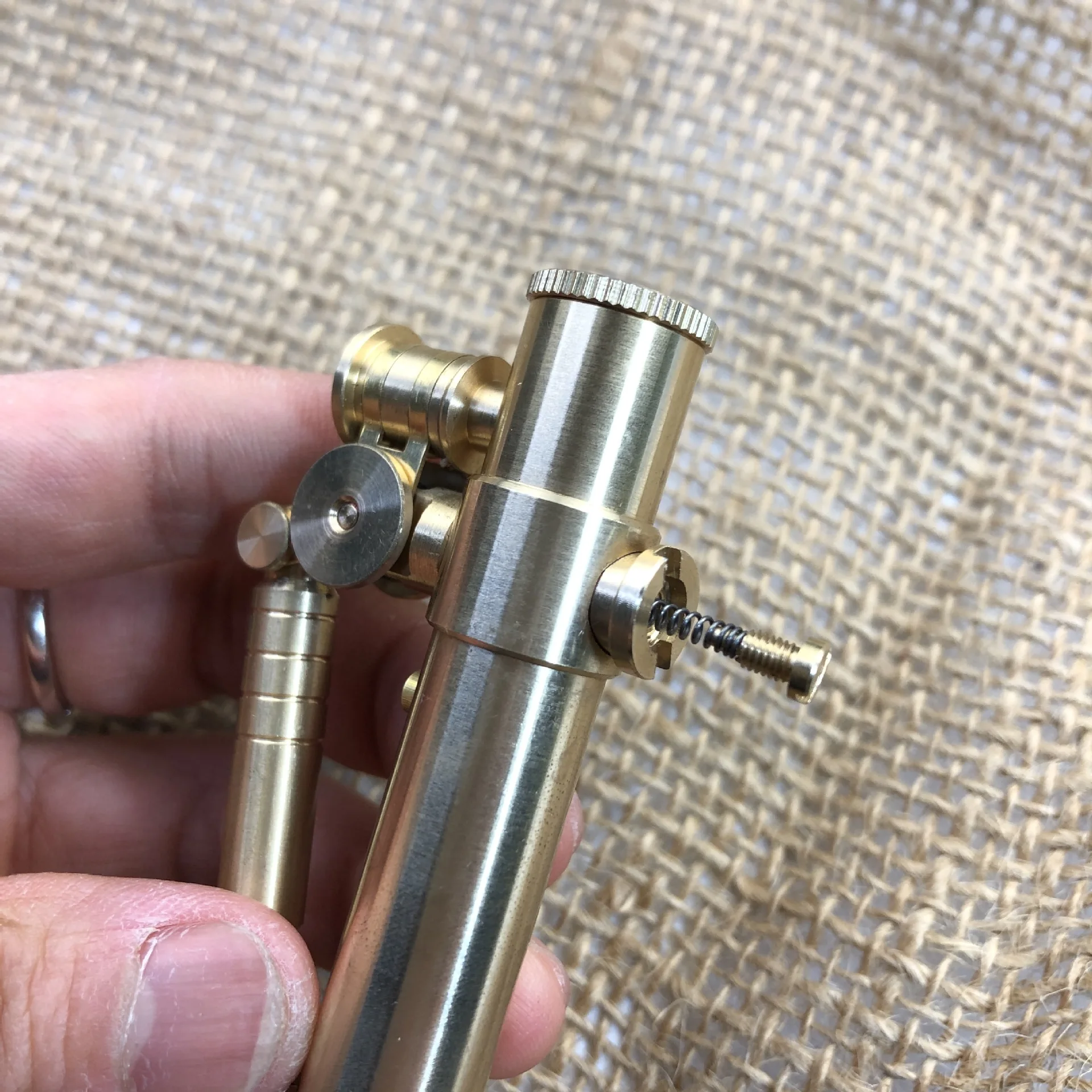 Латунная ретро Зажигалка из кремня бензиновая ручной работы чистая медь