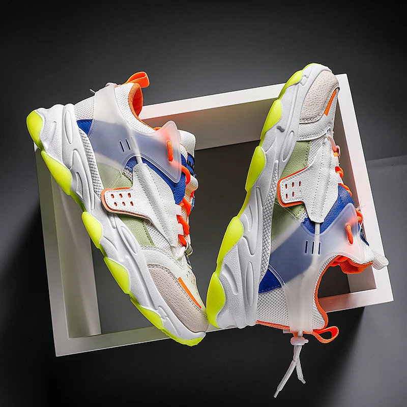 

Spring Platform Trend Men Shoes Casual Breathable Lightweight Men Casual Shoes Comfortable Mesh Sneakers Man Fashion Breathable