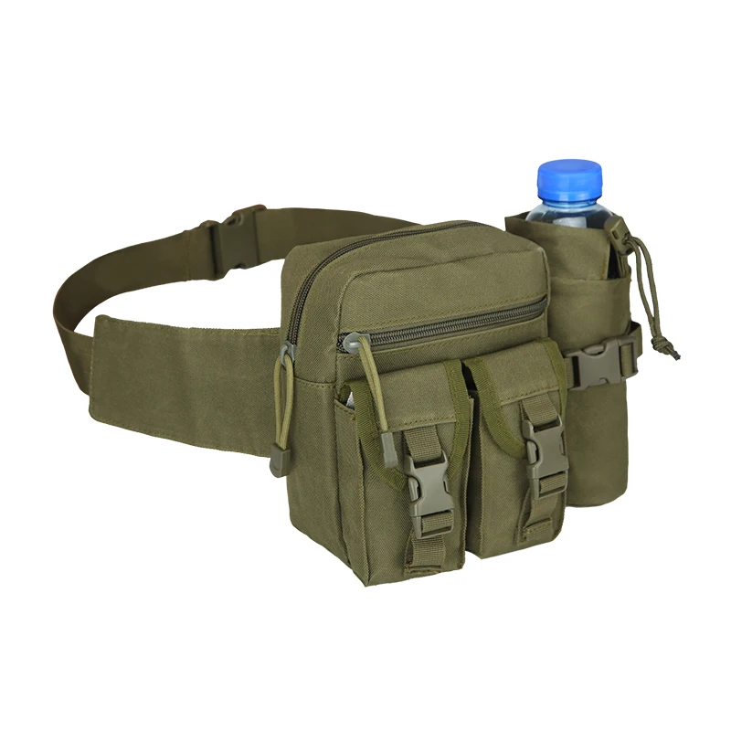 

Water Bottle Belt Bag Camouflage Tactical Military Kettle Waist Bag Outdoor Hiking Camping Fitness Waist Pack Pouch Running Bag
