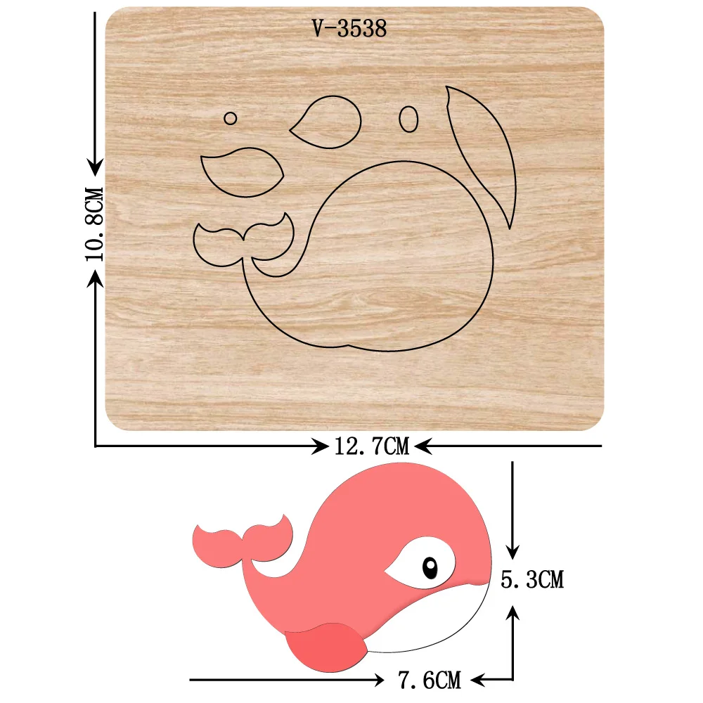 

New wooden dies cutting dies for scrapbooking Multiple sizes V-3538