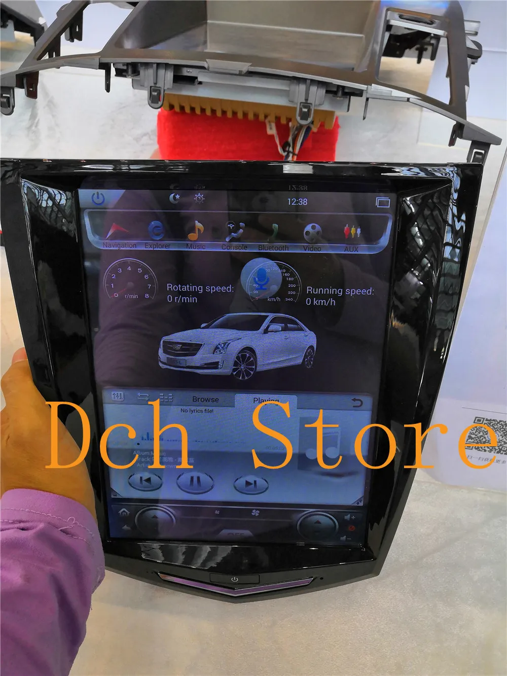 Автомобильный DVD плеер Tesla Style 10 4 дюйма вертикальный экран Android 9 0 GPS для Cadillac ATS ATSL