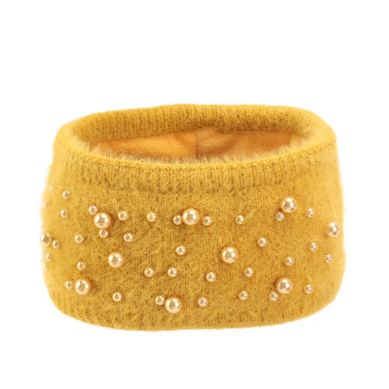 

New Autumn Winter Knitted Headband Women Hair Accessories rabbit fur Elastic Wide Hair Scarf Hairband Hot Head Band Headwear