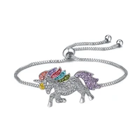 classic unicorn adjustable bracelet bangle fashion women captivate colored pony bracelet for girls party gift