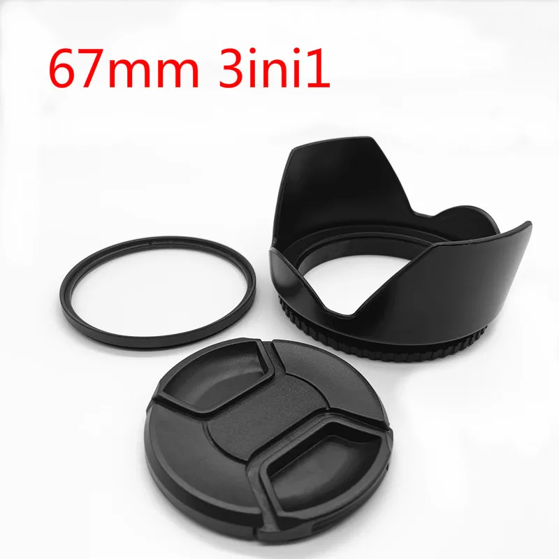 

67mm Lens Hood Len Cap UV Filter for Nikon D300 D700 16-85mm 18-70mm,D80 D90 18-105mm