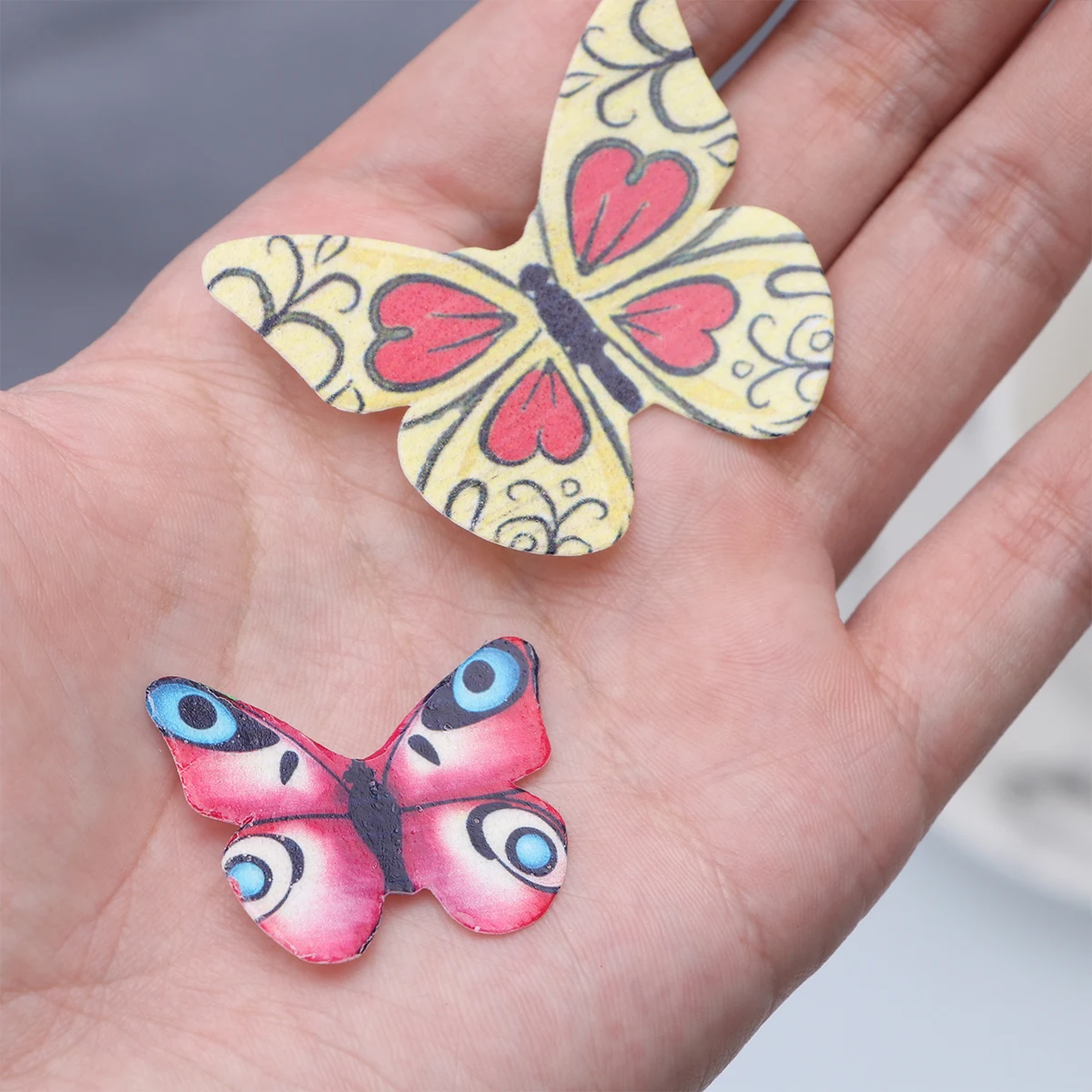 120pcs Butterfly Cake Decoration Toppers Cupcake Food Assorted Decorative Wafer Paper Butterflies Decor | Дом и сад