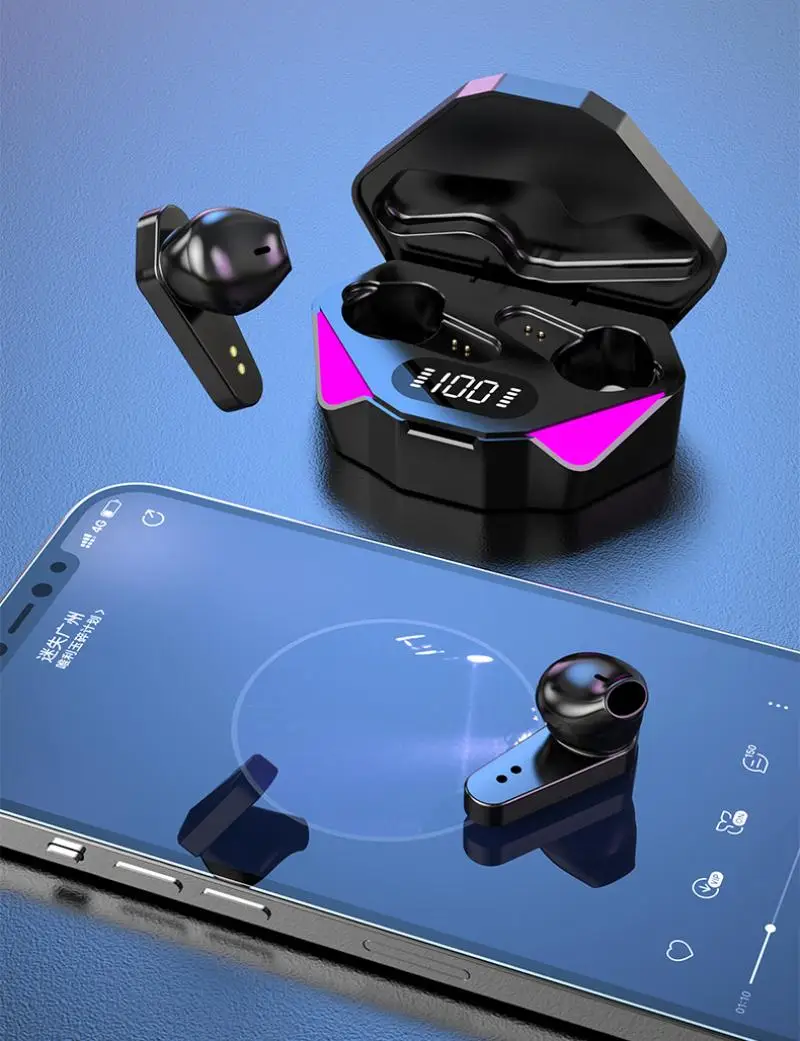 X15 TWS Gaming Headset Low Delay Bluetooth 5.0 Earphone In-Ear Wireless Stereo Headphone Earbuds with Sound Positioning | Электроника