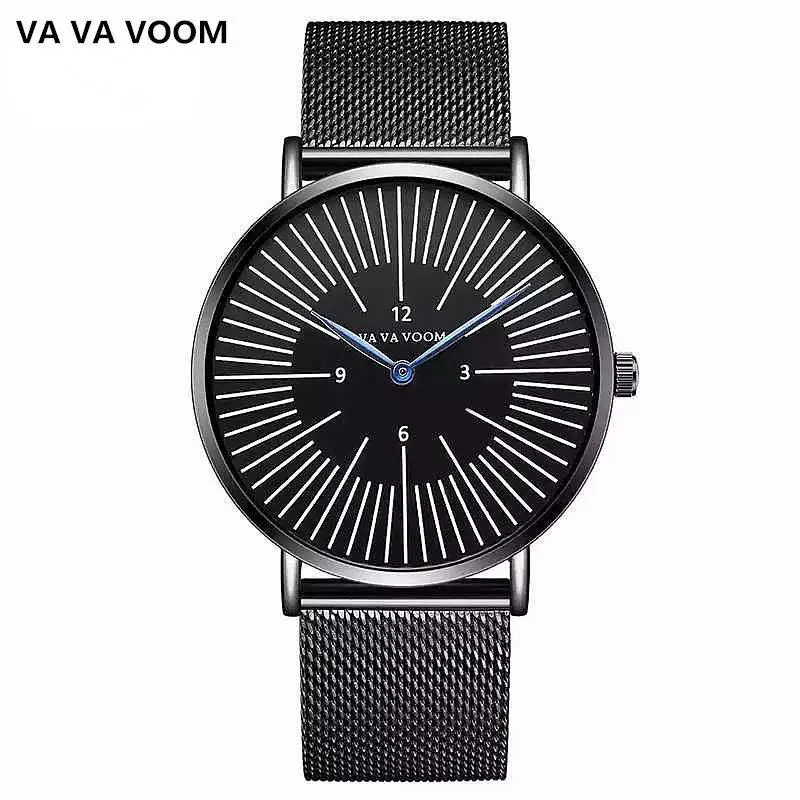 Полностью из нержавеющей стали наручные часы Мужские Качество кварцевые