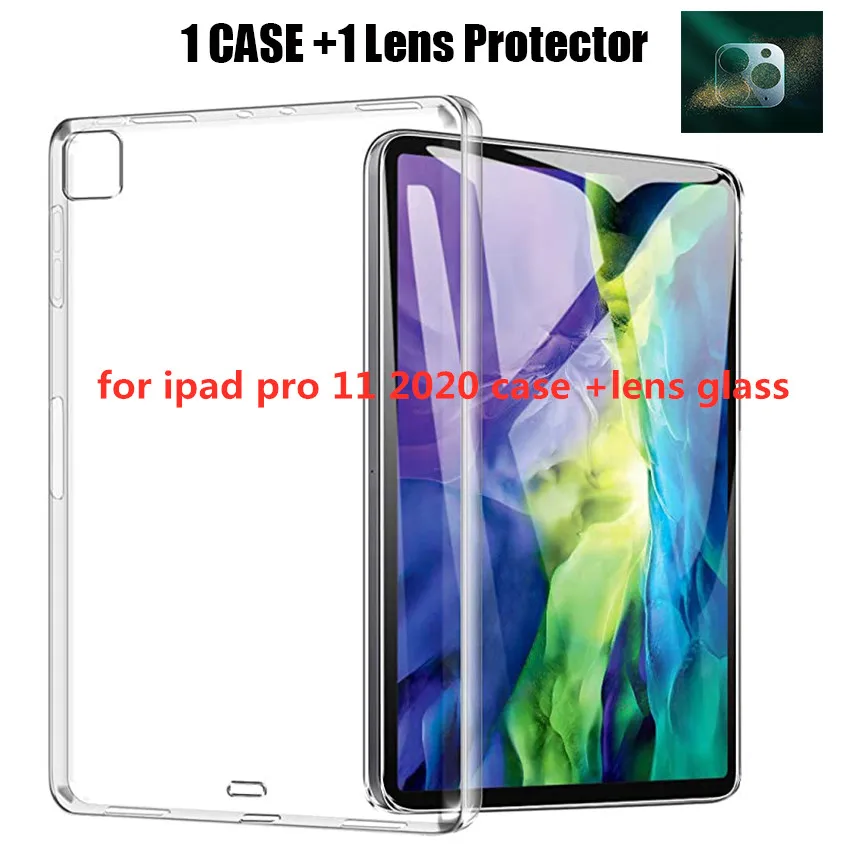 Чехол для iPad Pro 11 дюймов 2020 чехол s прозрачный ТПУ силиконовый планшета с
