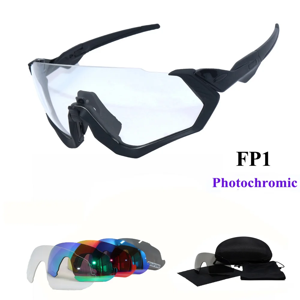 FP1 Поляризационные очки POC с 5 линзами, фотохромные, уф400, уличные, для езды на велосипеде, спортивные, для велоспорта, солнцезащитные очки для мужчин и женщин, велосипедные очки - Цвет: FP1
