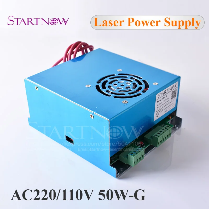 50W-G MYJG-50 45 Вт, 50 Вт, ручная сборка CO2 лазерный Питание 110V 220V универсальный блок питания Co2 лазерный источник для лазерная резка, гравировальный станок