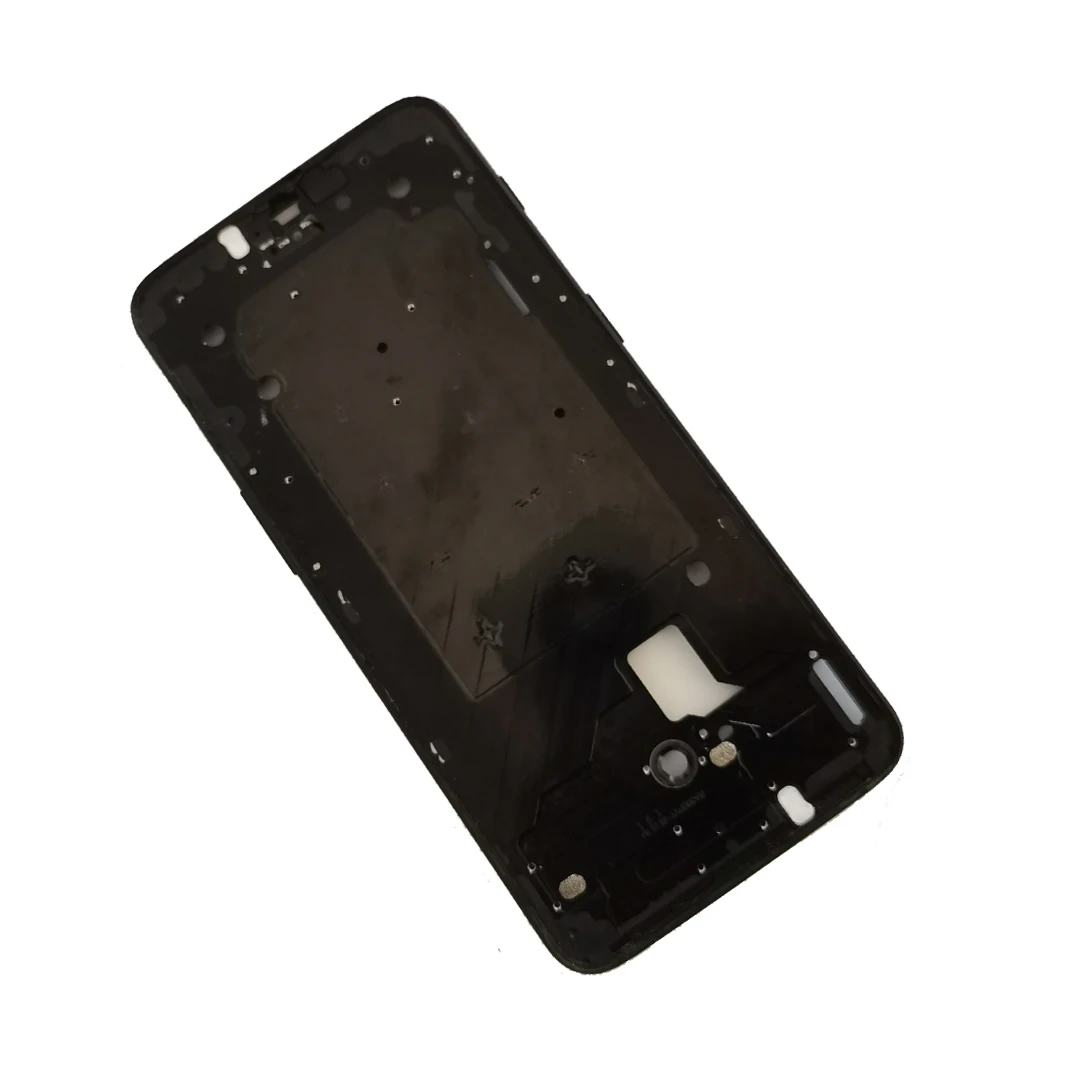 Cubierta de Marco medio para m&oacute;vil OnePlus 6 6T, carcasa frontal, carcasa de tel&eacute;fono, pantalla LCD, bisel, marco de placa frontal de repuesto-2