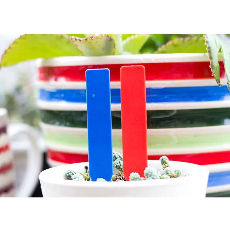

50pcs Plant Tags Gardening Succulents Plastic Succulent Label Inserted Waterproof Trumpet Insert