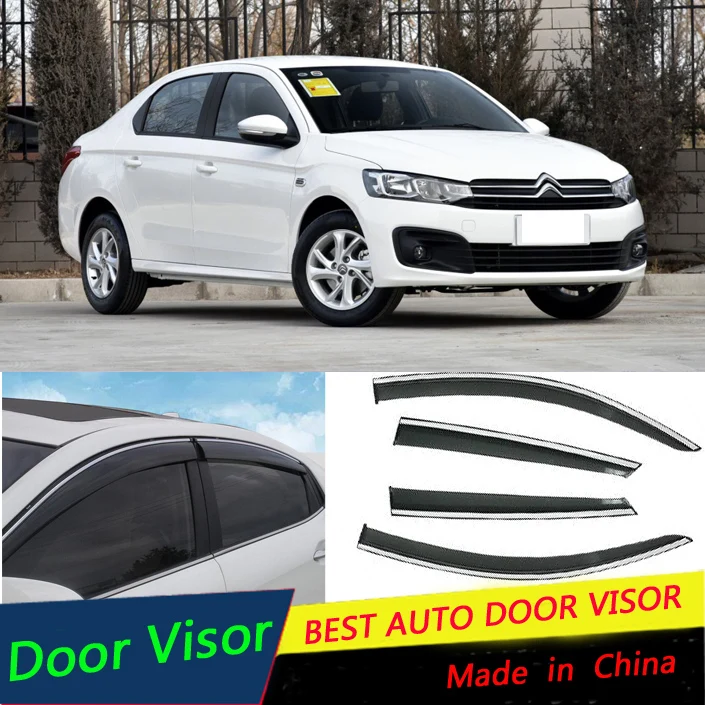 

Дефлекторы окон для Citroen Elysee автомобильные тенты-2014, 2019, 4 шт.