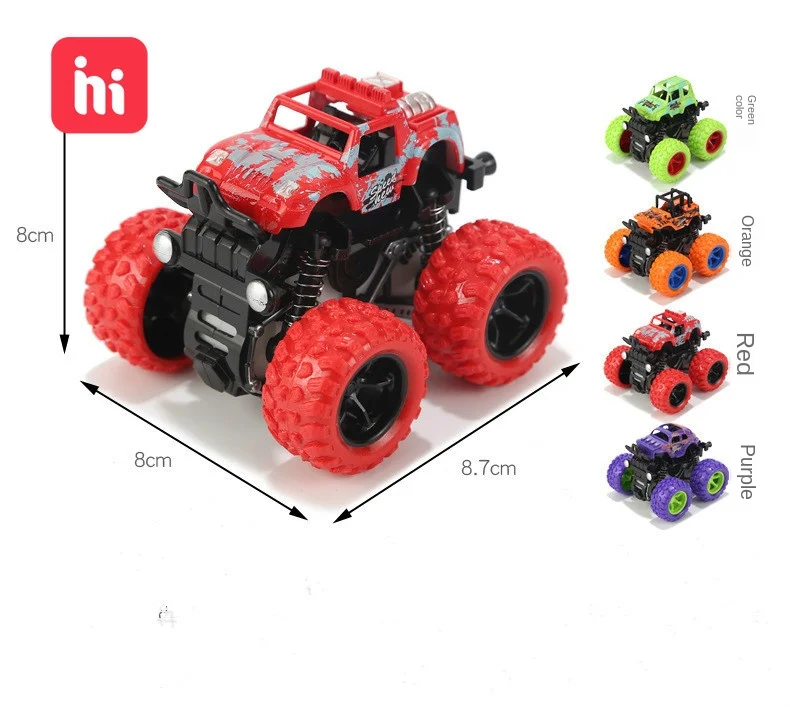 Детские игрушки четырехколесный привод инерция перекрещенная тележка с