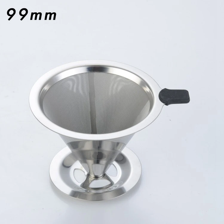 Двухслойный кофейный фильтр 304 из нержавеющей стали держатель для кофе Налейте