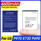 Аккумулятор для LG P970 P690 P693 E510 P698 C660 MS840 L5 E400 E610 E730, 4600 мАч