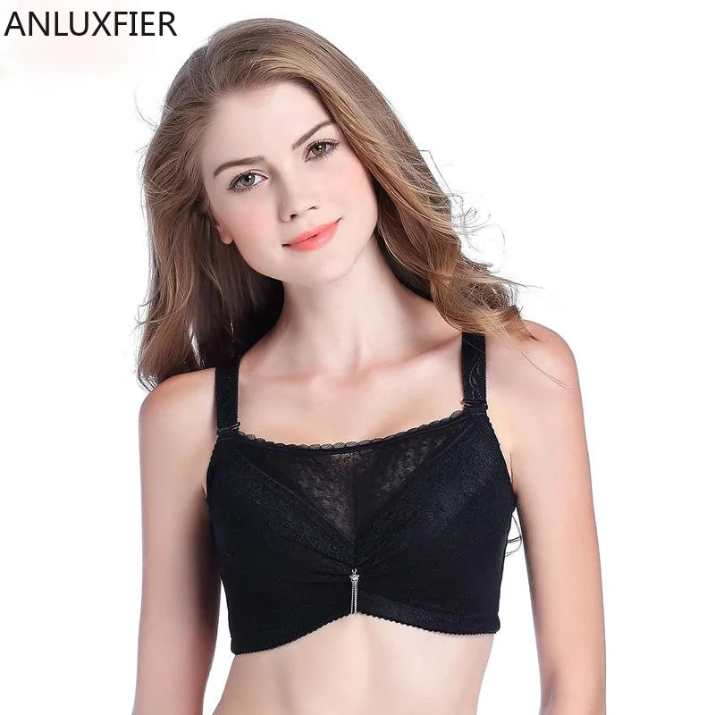 X9039 Mastectomy Bra Tube Top Type Rimless Underwear Gathered Seamless Silicone Breast Forms Prosthesis Bras  Bra Plus Size