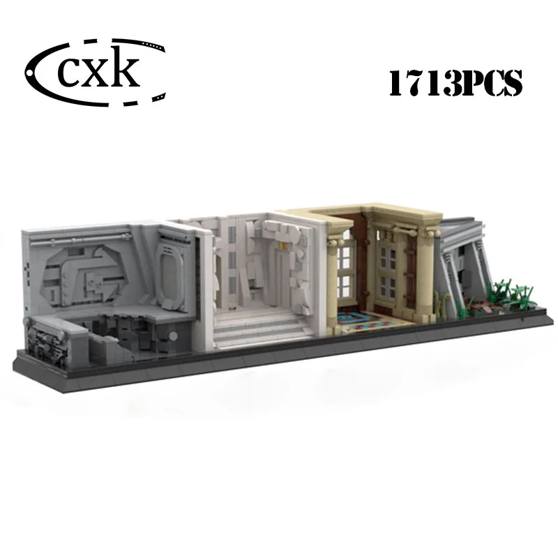 

Сборные блоки Star Plan, высокотехнологичные модульные дисплеи с изображением Галактики, MOC-33070