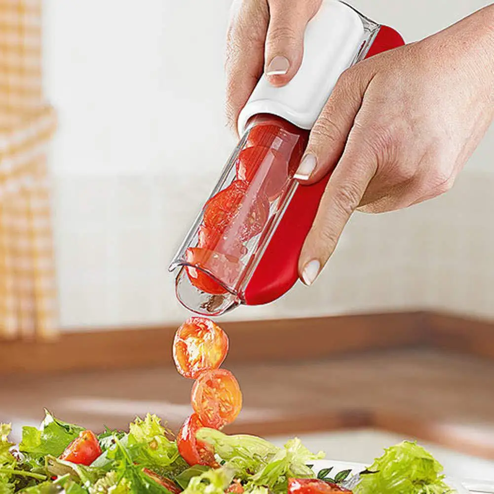 1/2 шт. безопасная ломтерезка для винограда вишни томатов фруктов Ломтерезка