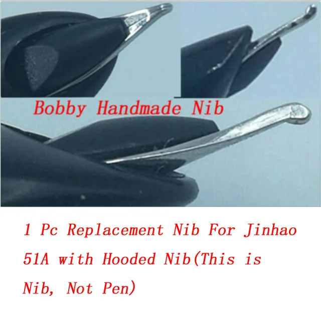 

1Pc Handmade Nib For Jinhao 51a Fountain Pen Wing Sung 618/601 Ink Pen With Hooded Nib Stationery Office school supplies