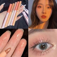 shimmer glitter eyeshadow pencil pigmented metallic diamond makeup eye liner pen shiny face bronzer highlighter stick cosmetic