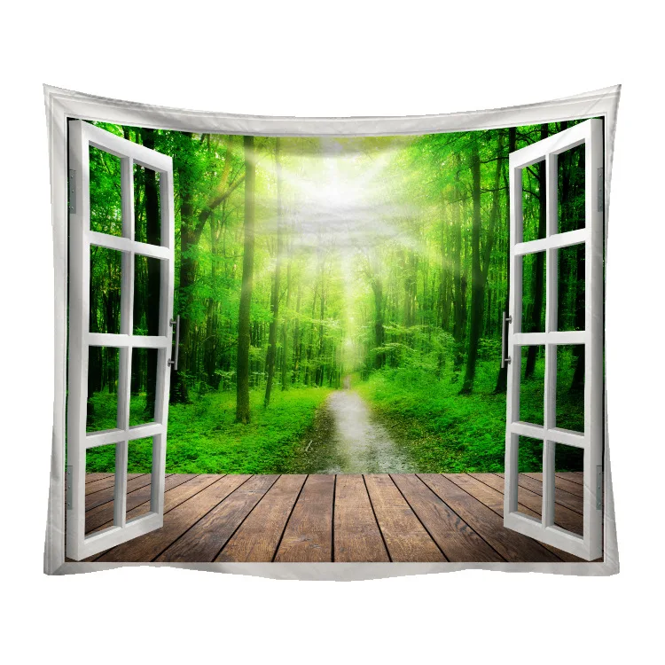 

Nordic background cloth decoration cloth tapestry home decoration murals tapestry beach towel window view