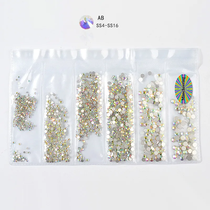 

1 @ #1 пакет разных размеров DIY Стразы для ногтей камни AB Цвет Стразы несимметричные бусины для маникюра для 3D художественное оформление ногте...