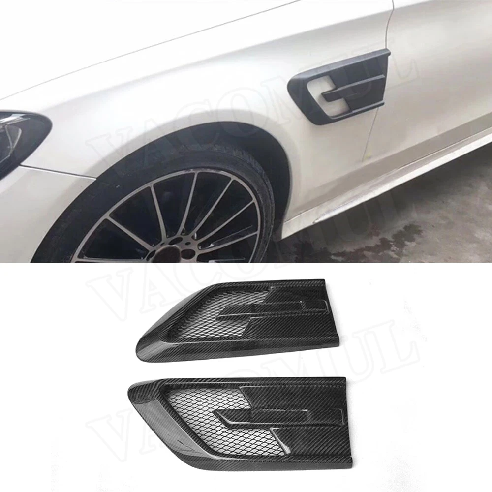 

Передний бампер штора из углеродного волокна класса C, крыло крыла, отделка для Mercedes W205 C180 C200 C300 не подходит для бампер AMG 2015-2018