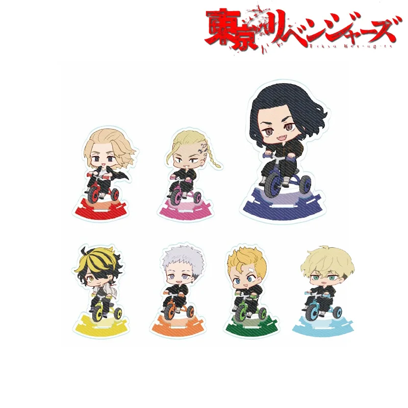 

A Set Anime Tokyo Revengers Figure Cosplay Acrylic Stands Manjiro Ken Takemichi Hinata Atsushi Model Plate Fans Gift Collection