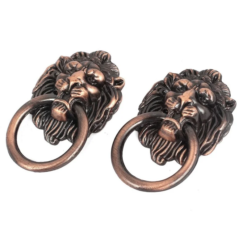 Горячая продажа комод ящика шкафа дверное кольцо голова льва ручка ручки 10