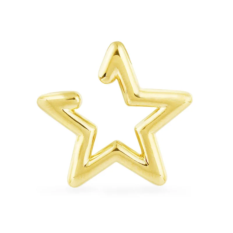 SLJEL модные серьги из стерлингового серебра 925 пробы желтого золота с одной