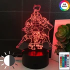 3d-лампа в виде мангала, светодиодсветодиодный лампы в стиле аниме, сенсорный светильник, ночник с USB-аккумулятором, ночник в спальню