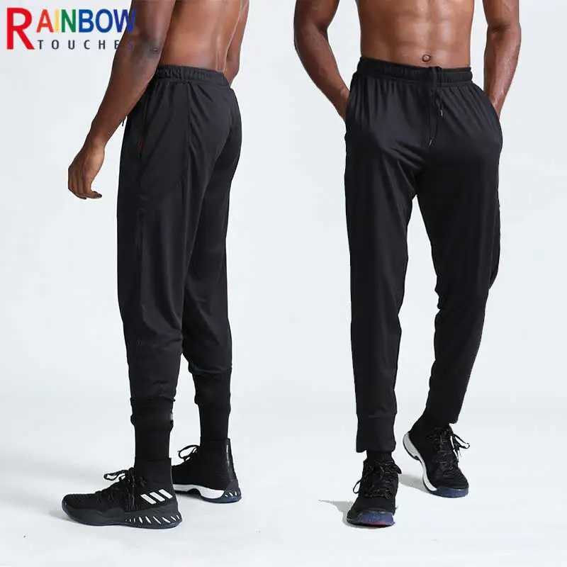 

Rainbowtouches Men's Outdoor Casual Sports Pants Quick Drying And Breathable Loose Fitness Black Pants