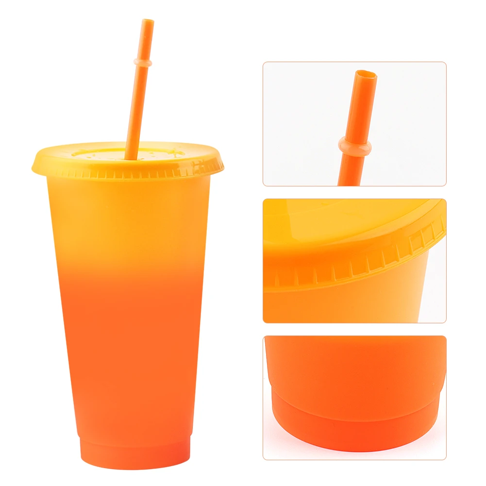 Многоразовая пластиковая бутылка для воды 5 шт. меняющая цвет холодная чашка 700 мл