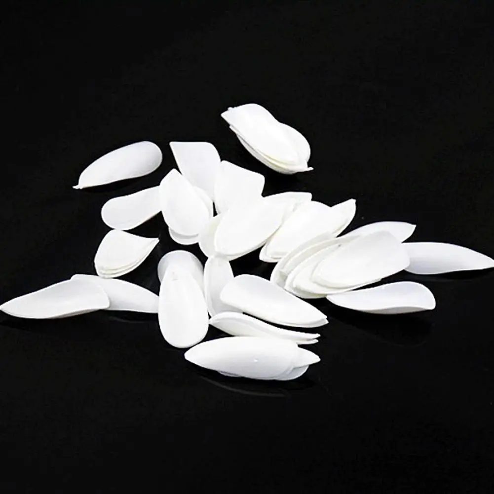 100 шт маникюрные кончики для ногтей плоская форма полное покрытие маникюр