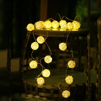 2010leds christmas rattan lights stirng moon heart shaped garland lights for new year wedding holiday party fairy decoration