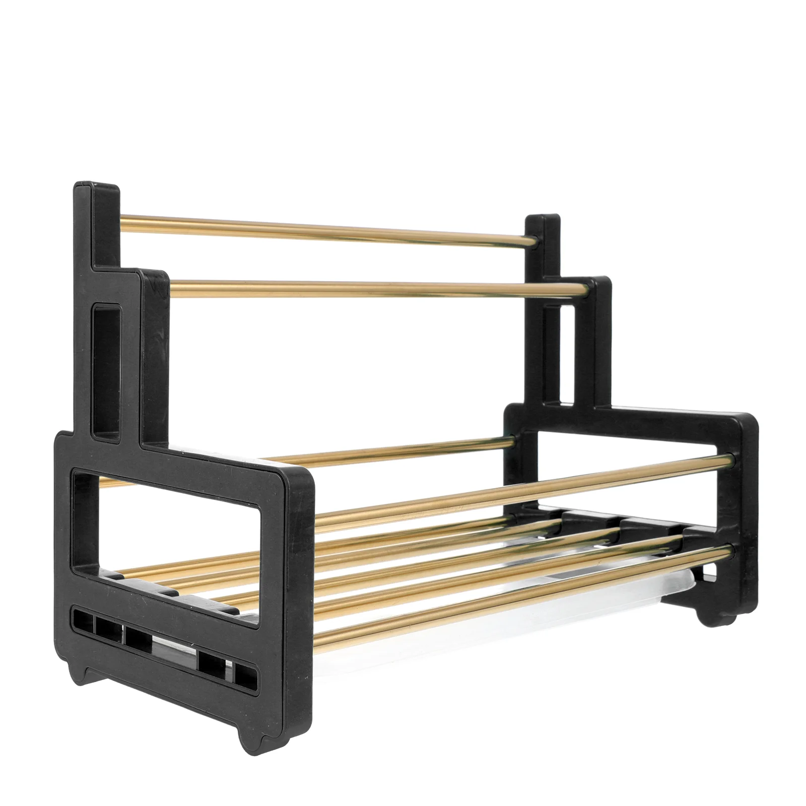 

1Pc Kitchen Draining Bowl Rack Multi-functional Plate Sponge Storage Shelf