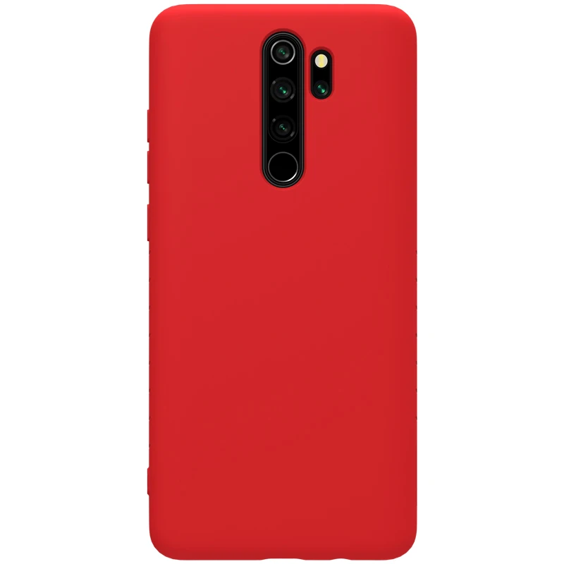 Для Xiaomi Redmi Note 8 Pro 8 чехол Nillkin резиновая обернутая Жидкая силиконовая Мягкая сенсорная задняя крышка для Redmi Note 8 Pro 8 чехол - Цвет: Red