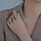 Винтажные кольца со звездами и Луной для снятия тревоги, вращающееся кольцо из титановой стали, для женщин и мужчин, модные ювелирные украшения, аксессуар
