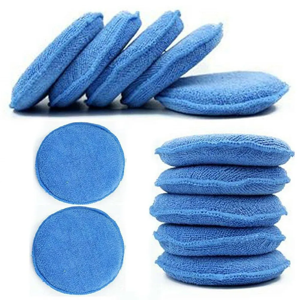 

Wax Waxing Sponge 12PCS 5 Inches Accessories Cleaning Pad Detailing Foam