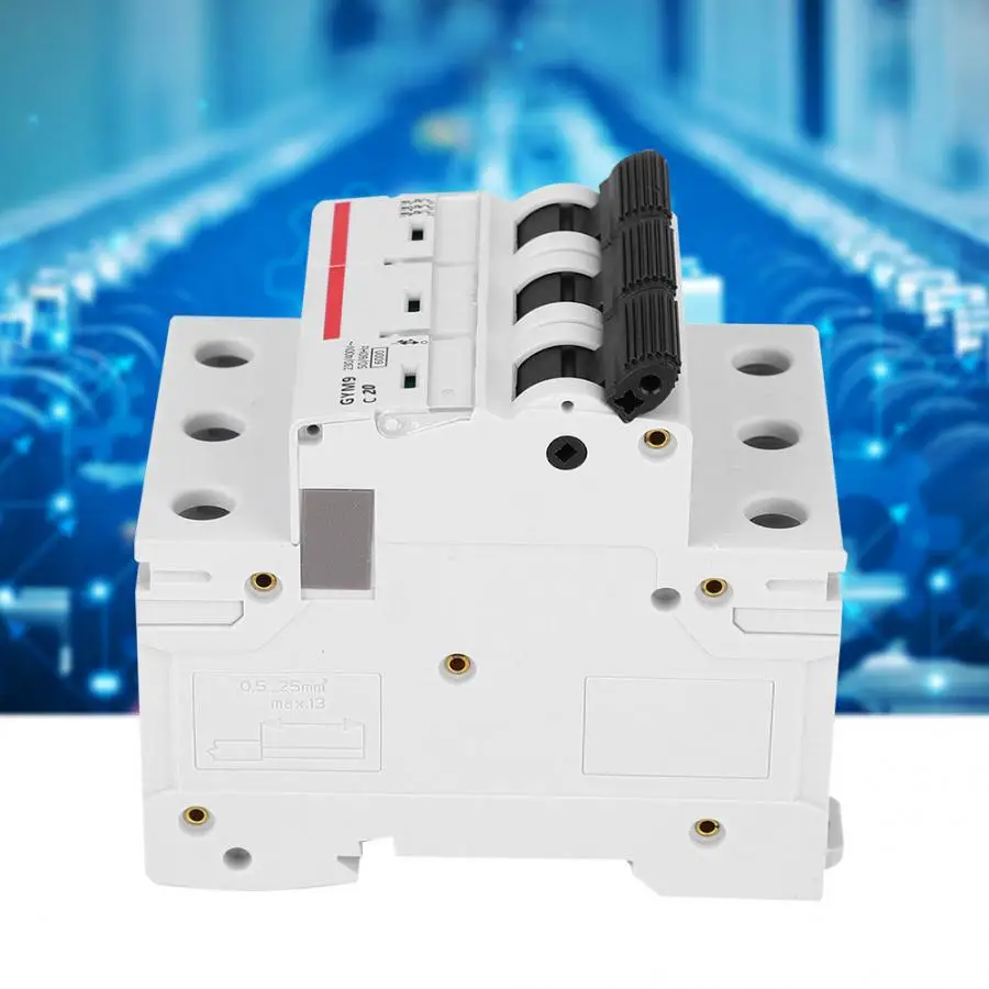 Мини-автоматический выключатель GYM9-C65 миниатюрный автоматический 3 полюса 400 В