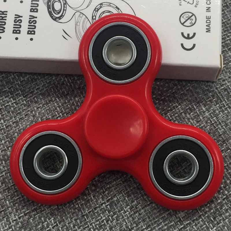 Керамический подшипник Tri Spinner ABS EDC ручной Спиннер для аутизма и СДВГ антистресс