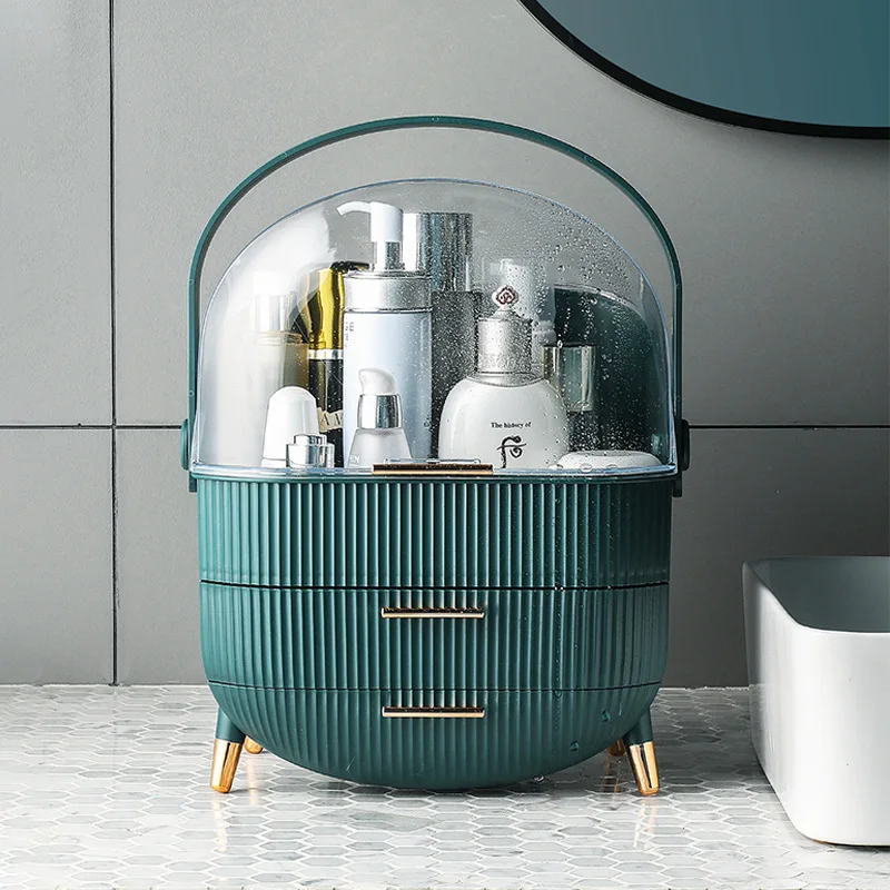 

Fashion Acrylic Cosmetic Box Transparent Makeup Jewelry Drawer Home Storage Boxs Multifunctional Travel Cosmetic Organizer