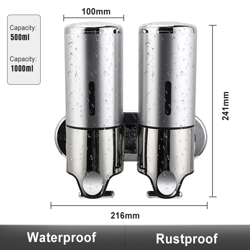 Диспенсер для жидкого мыла настенный диспенсер геля душа контейнер шампуня