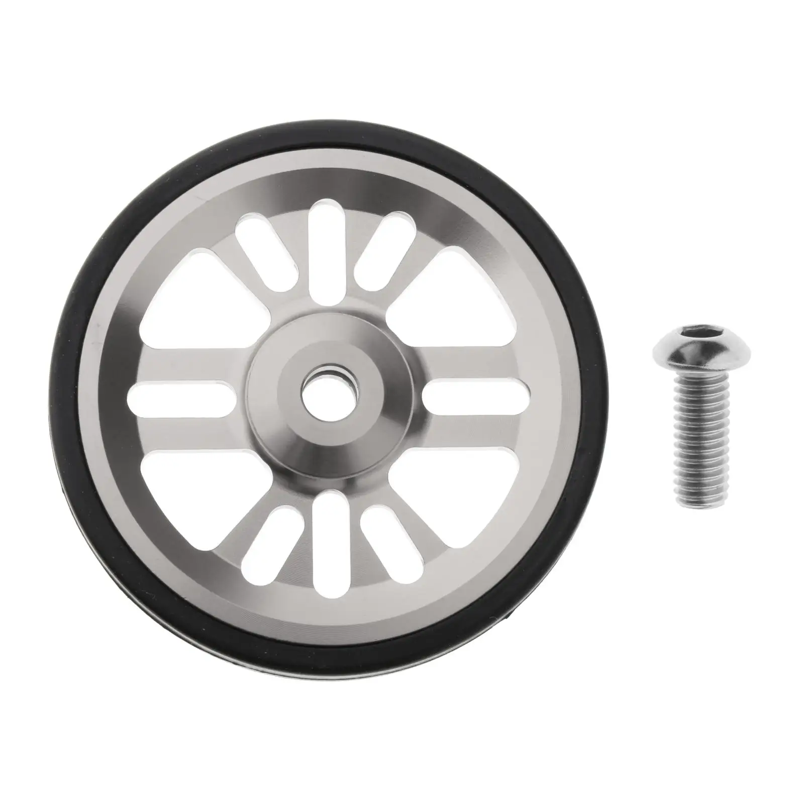 

Folding Bike Easy Wheel Aluminum Alloy High Strength Easywheel 6cm Transport Walking Wheel for Brompton