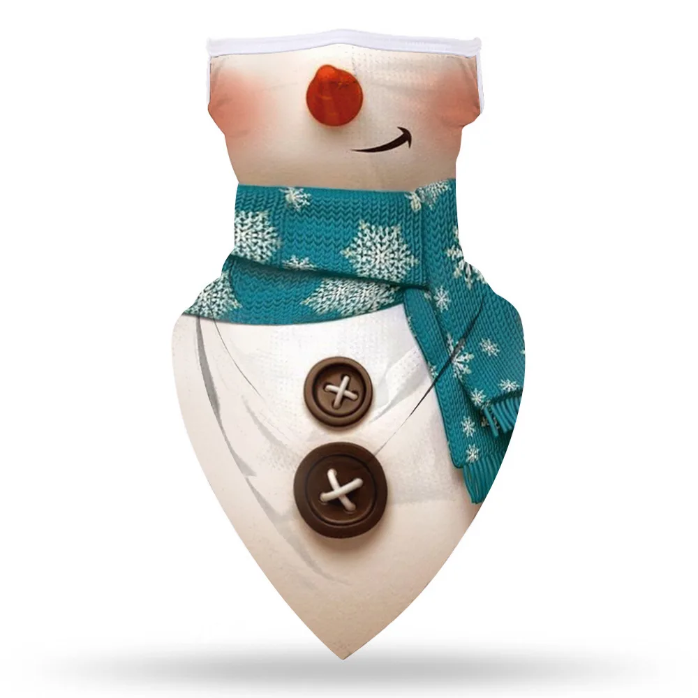 Как Гринч украл Рождество Санта Клаус Снеговик Косплэй маска для лица шейный