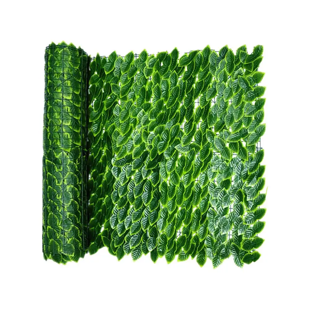 

0.5M Artificial Ivy Leaf Hedge Screening Roll Green Leaf Privacy Fence Balcony UV Protection For Outdoor Garden Decoration