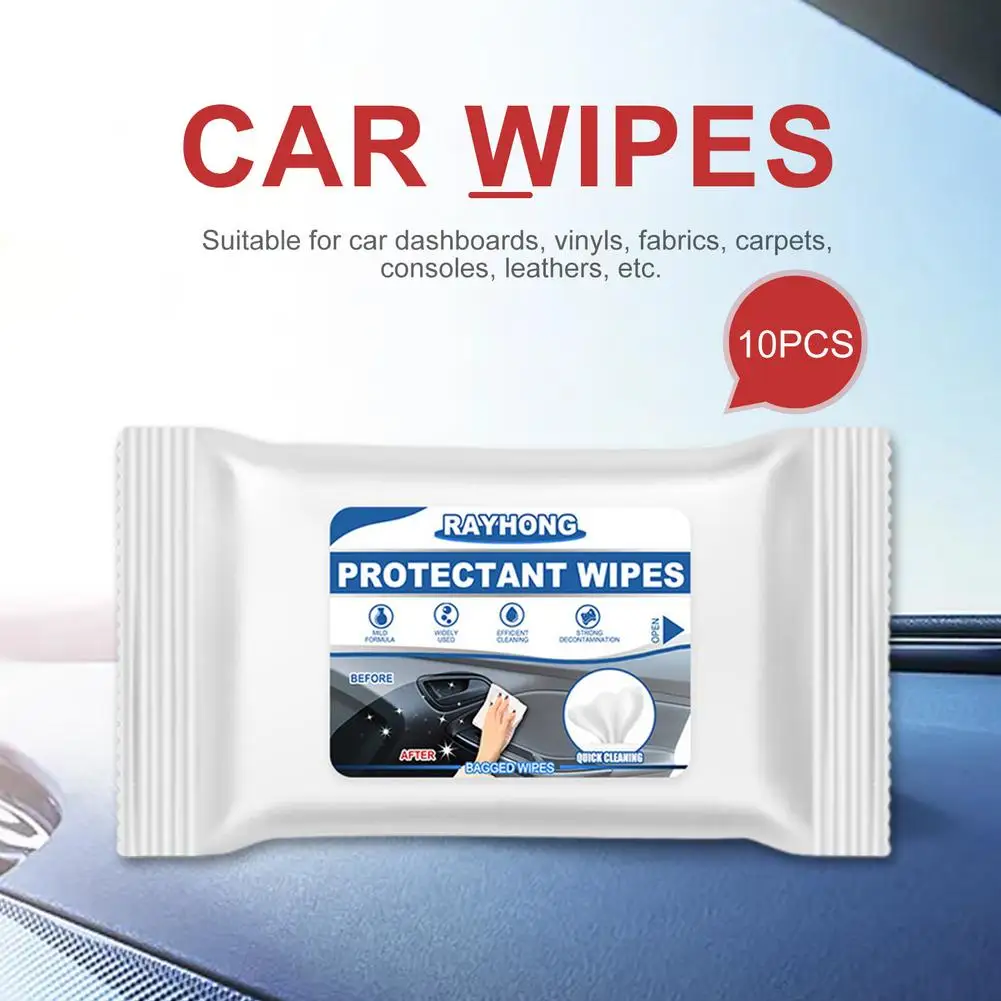 

Car Interior Cleaning Wipes Multi-functional For Dashboard Seat Leather Console Carpet Disposable Clean Tool Auto Washing Towel